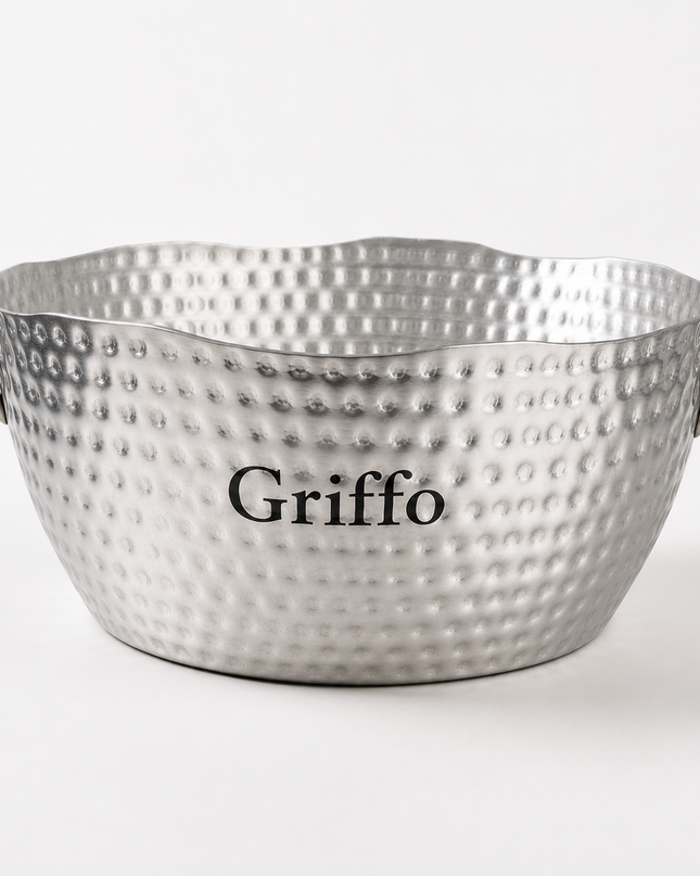 Personalized Hammered Round Tub