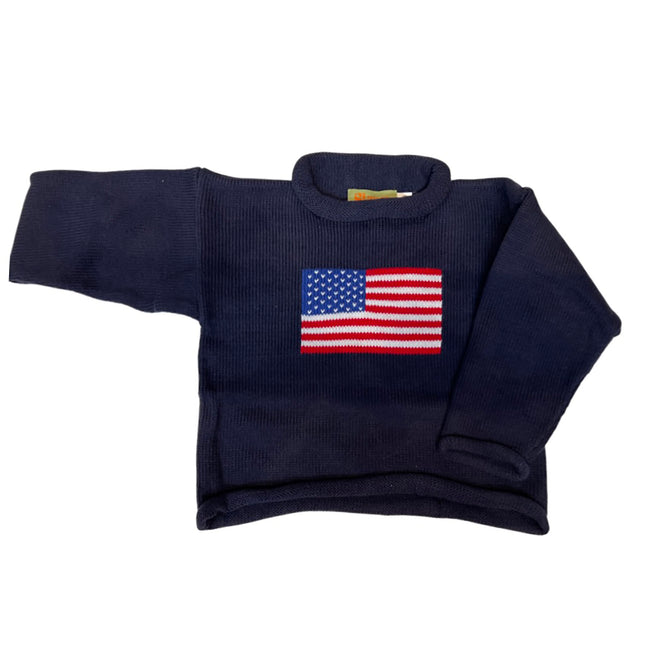 American Flag sweater — patriotic Fourth of July and Veterans Day sweater
