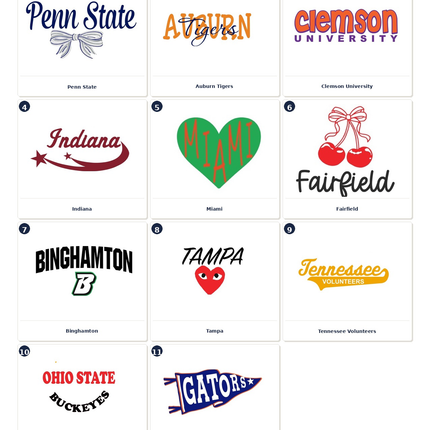 Personalized College Crewneck Sweatshirt