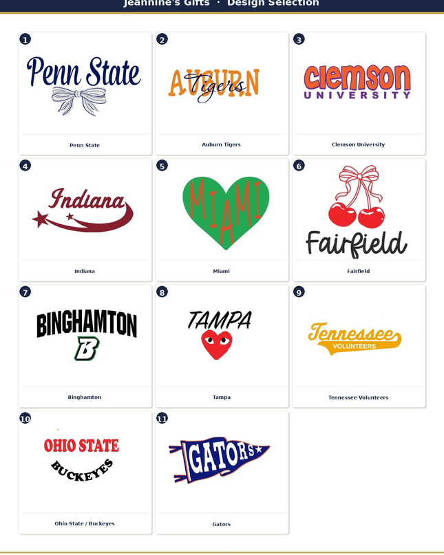 Personalized College Crewneck Sweatshirt