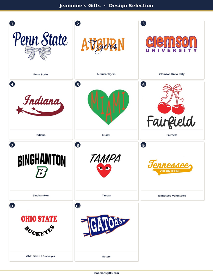 Personalized College Crewneck Sweatshirt