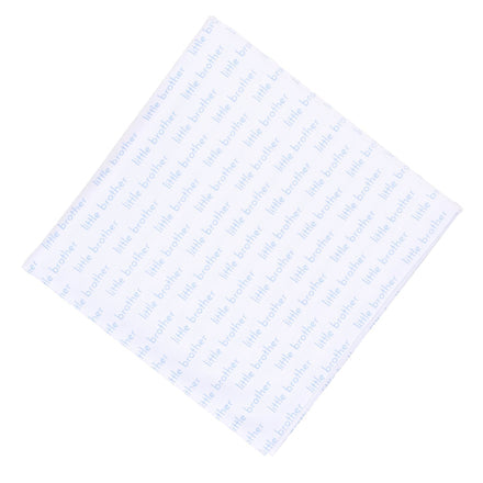 Little Brother Blue Printed Swaddle Blanket-One Size