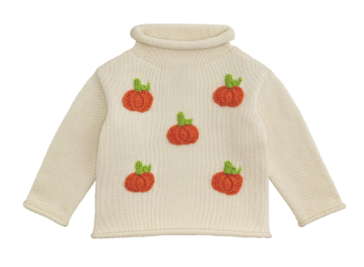 Mud Pie Mini Pumpkin Rollneck Sweater