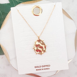 Pendant Gold Dipped Necklace