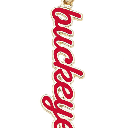 Ohio State Buckeyes Enamel Script Charm