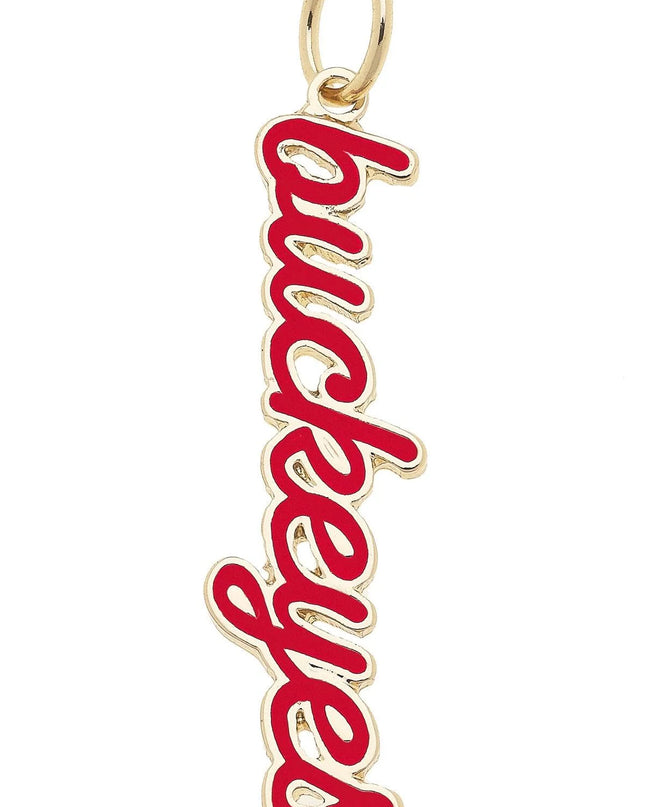Ohio State Buckeyes Enamel Script Charm