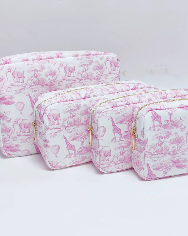 Chinoiserie Jungle Print Accessory Bags