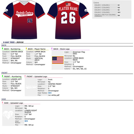 RVCLL Fastpitch Jersey - 2026