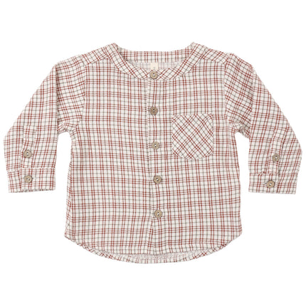 Quincy Mae Milo Shirt in Christmas Plaid