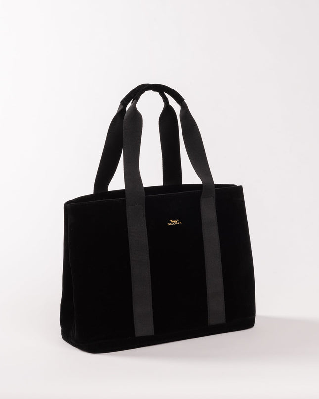 Scout Miss Manors Tote in Black Velvet
