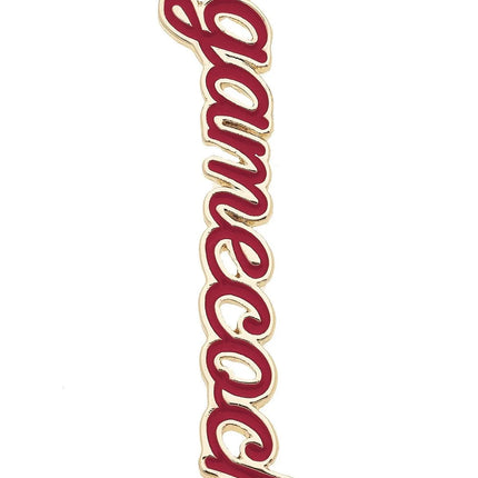 South Carolina  Enamel Script Charm