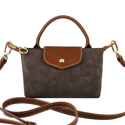 Faux Suede Mini Crossbody Bag