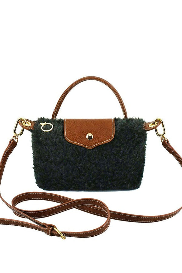 Shearling Mini Crossbody Bag