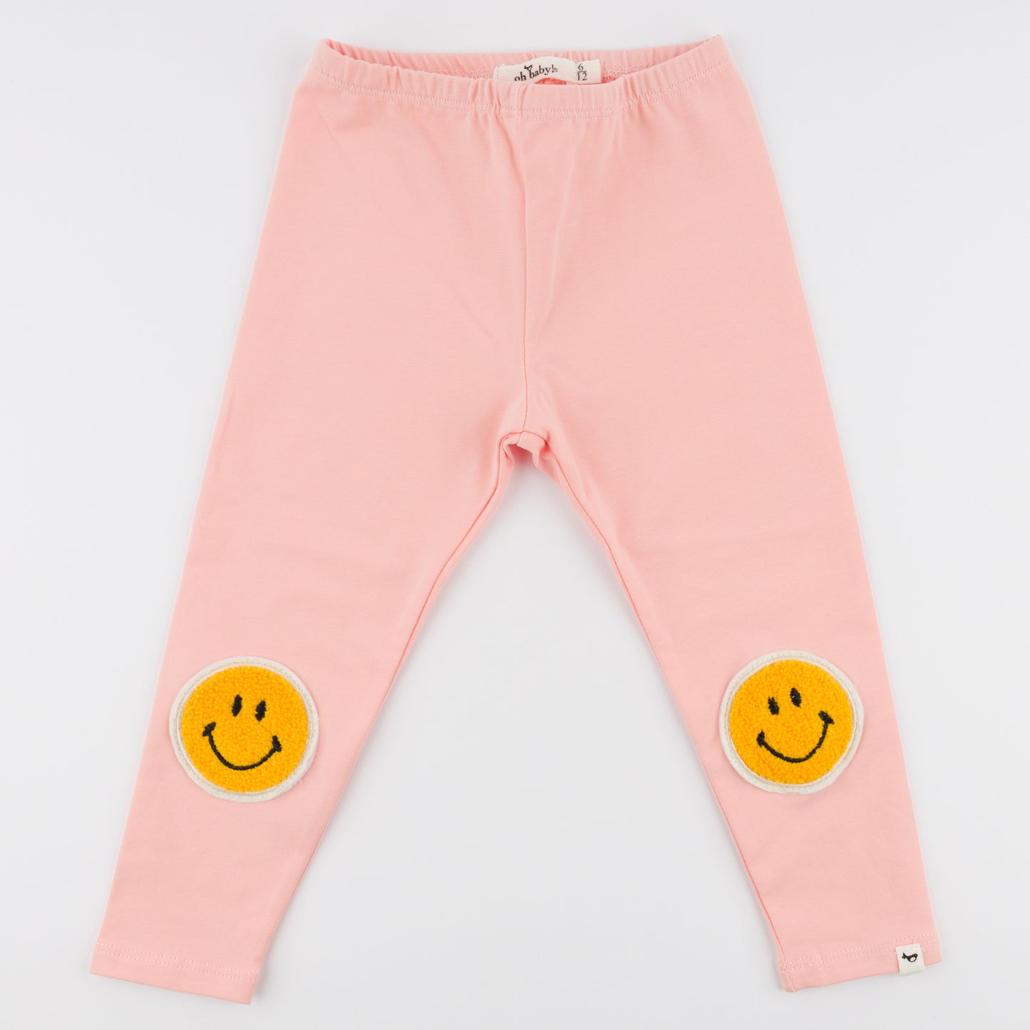 Smiley Patches Jersey Leggings