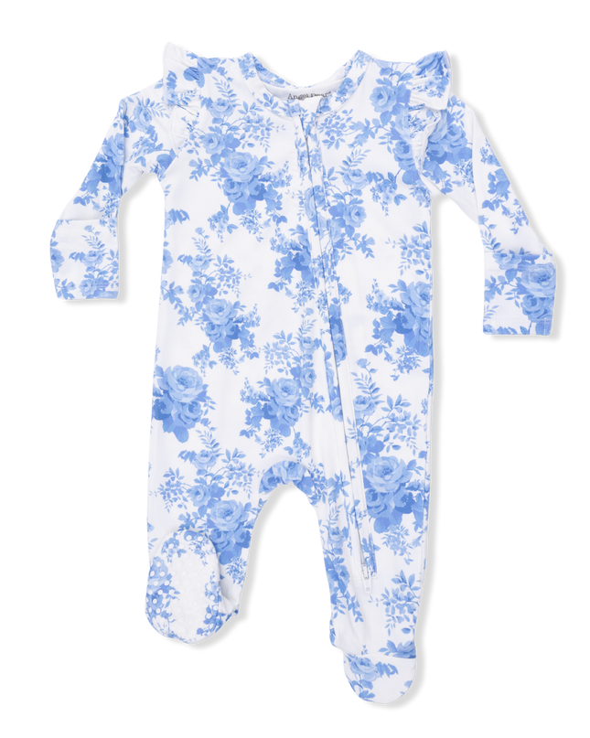 Dream Cottage 2 Way Ruffle Sleeve Footie