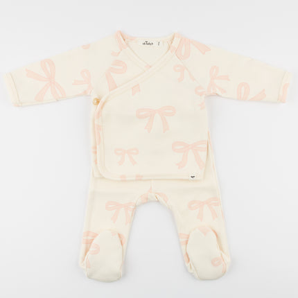 Big Bows Pink Kimono Set