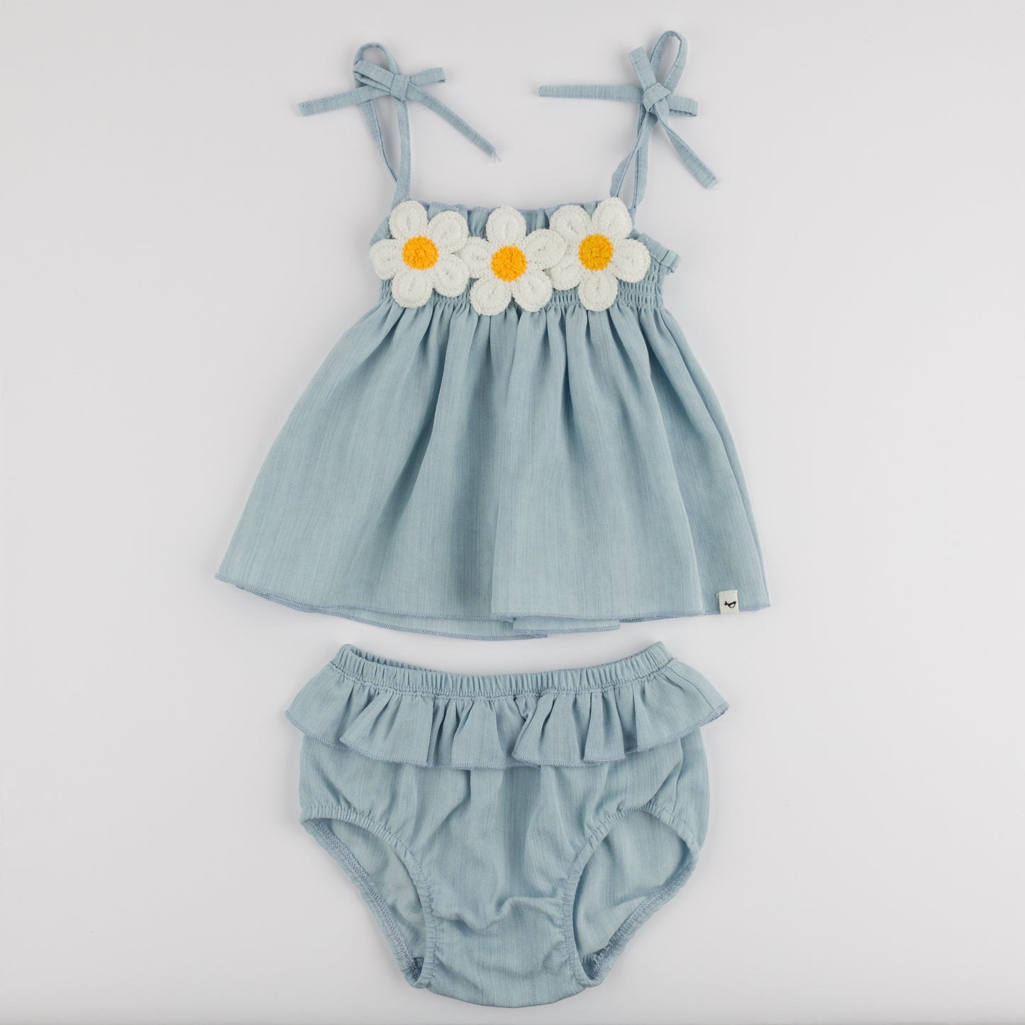 Gidget Tencel Denim Sunsuit Set