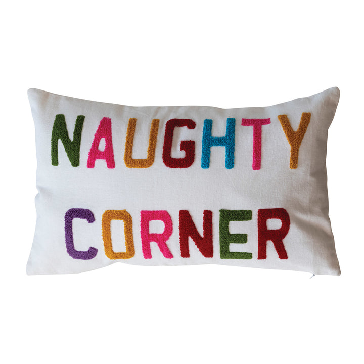 Naughty Corner Lumbar Pillow