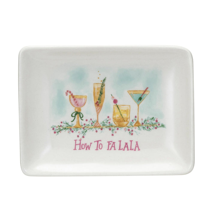 How to FA LA LA Stoneware Dish