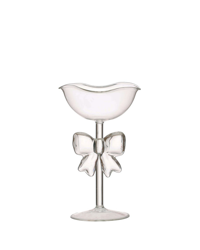 Glass Pedestal Bowl with Bow