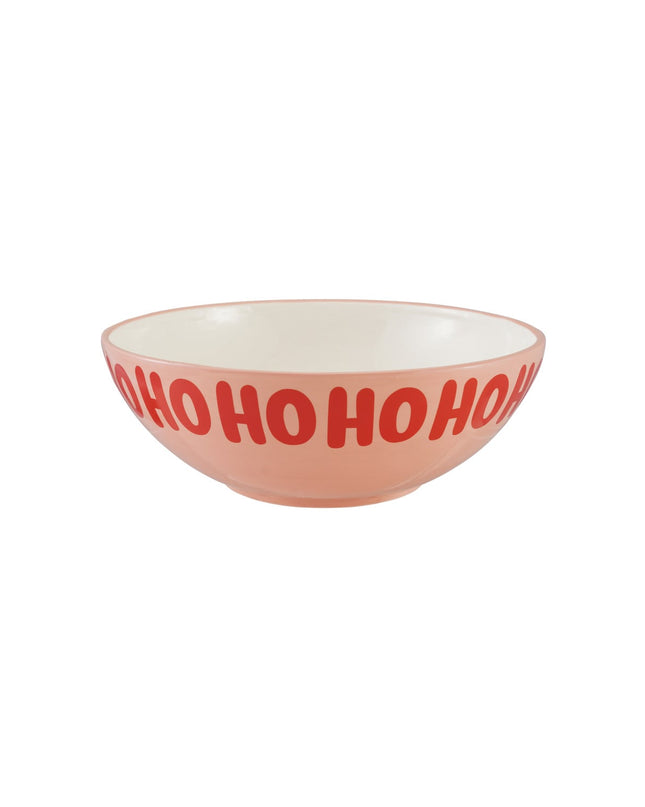 Ceramic Serving Bowl "Ho Ho Ho"