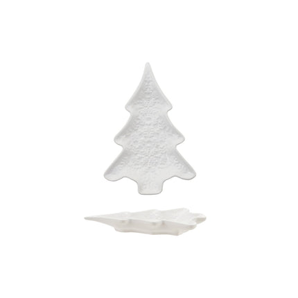 Ceramic White Candy Dish - Tree Shaped
