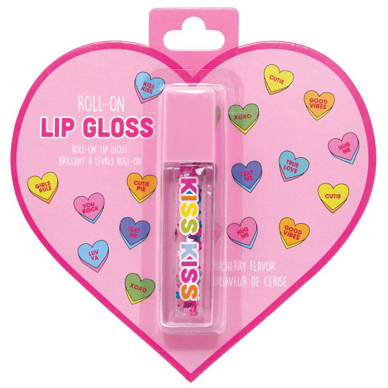Heart roll on lip gloss — fun Valentine's Day and birthday gift for girls