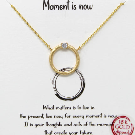 Tell Your Story The Moment Is Now charm bracelet — inspirational jewelry gift for her