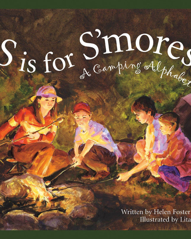 S is for S'mores Camping Alphabet children's book — fun outdoor gift for kids