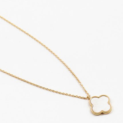 Classic clover necklace with cubic zirconia — St. Patrick's Day and everyday jewelry gift