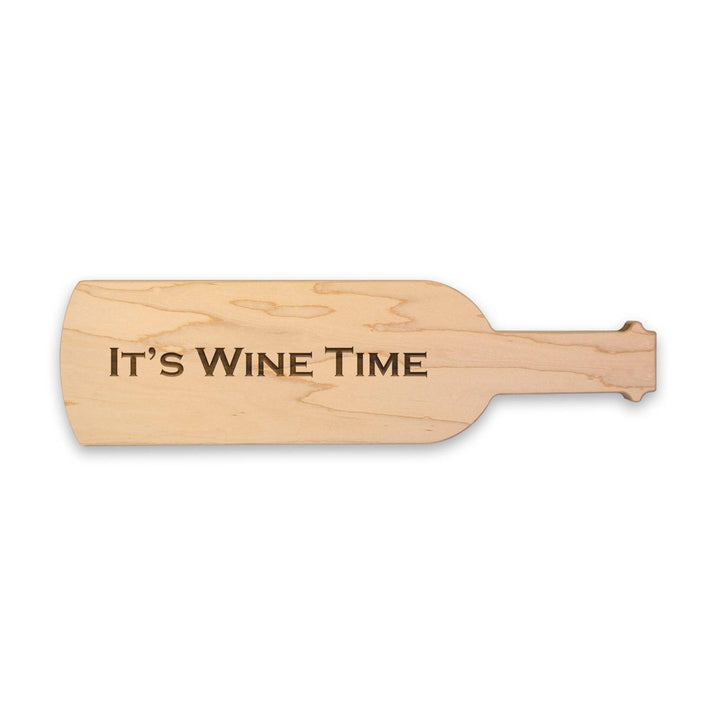15 x 4  Maple Wine Board - It’s Wine Time