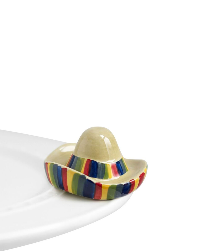 Nora Fleming Sombrero Mini — fiesta decorative attachment for Nora Fleming serveware