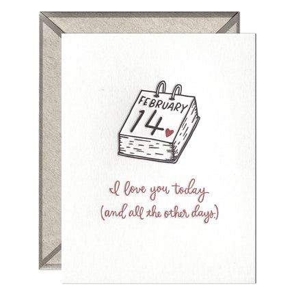 Today and All Other Days Valentine's Day card — sweet romantic anniversary and Valentine's card