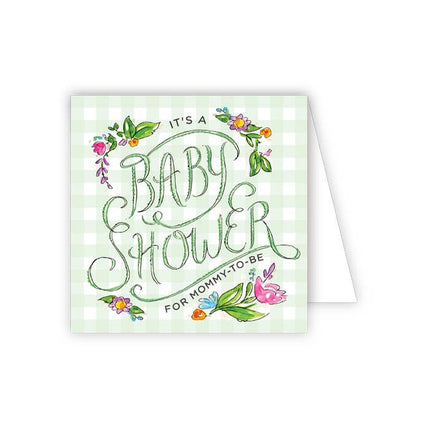 It's a Baby Shower enclosure card — baby shower gift enclosure