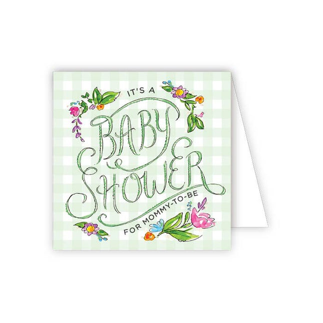 It's a Baby Shower enclosure card — baby shower gift enclosure