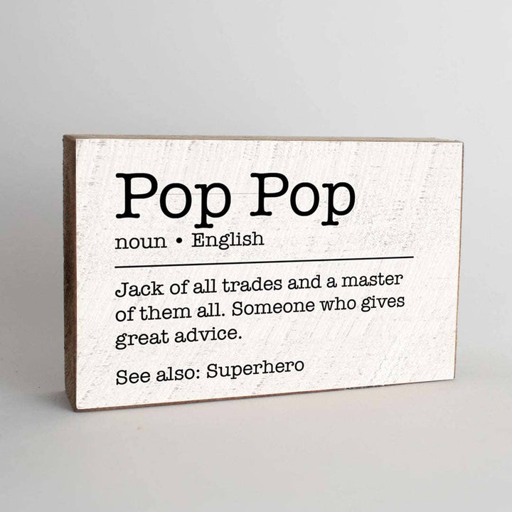 Pop Pop Definition Block