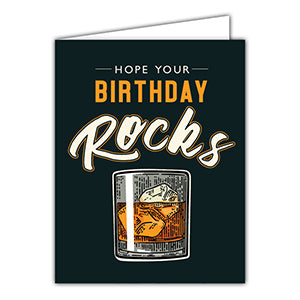 Hope Your Birthday Rocks greeting card — fun birthday card