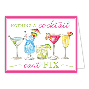 Cocktails Nothing A Cocktail Can't Fix Greeting Card