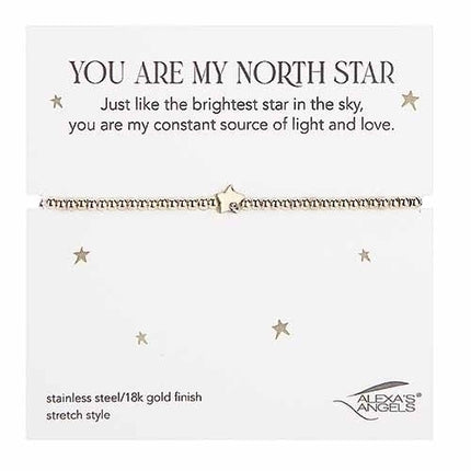You Are My North Star bracelet — shown on wrist