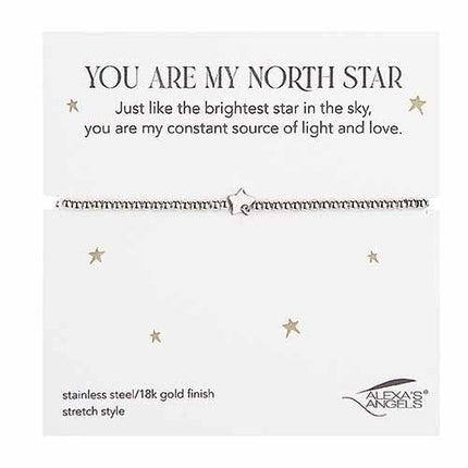 You Are My North Star bracelet — inspirational jewelry, friendship and birthday gift