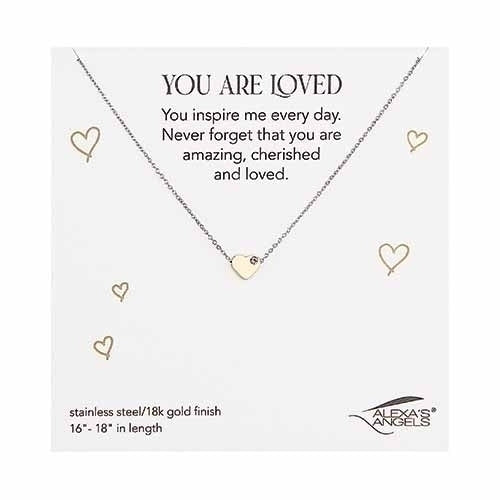 You Are Loved Heart Necklace