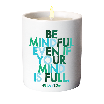 Be Mindful De La Vega candle — inspirational scented candle gift