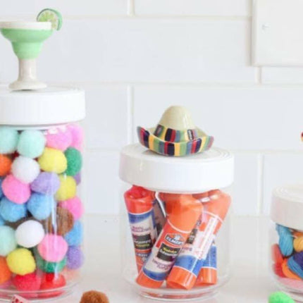 Nora Fleming Canister with Melamine Top small — personalized kitchen storage, $8 vinyl fee