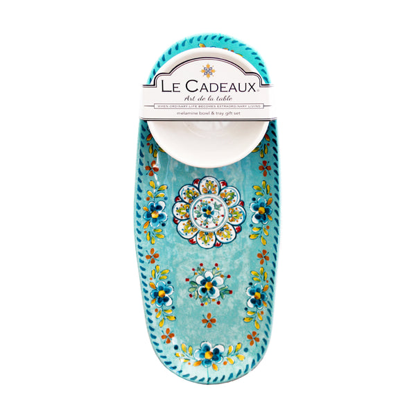 Melamine Bowl and Tray Gift Set