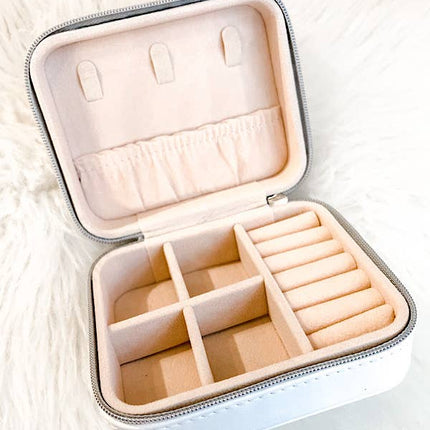 For Keeps jewelry box in white — elegant jewelry storage, birthday and holiday gift for her