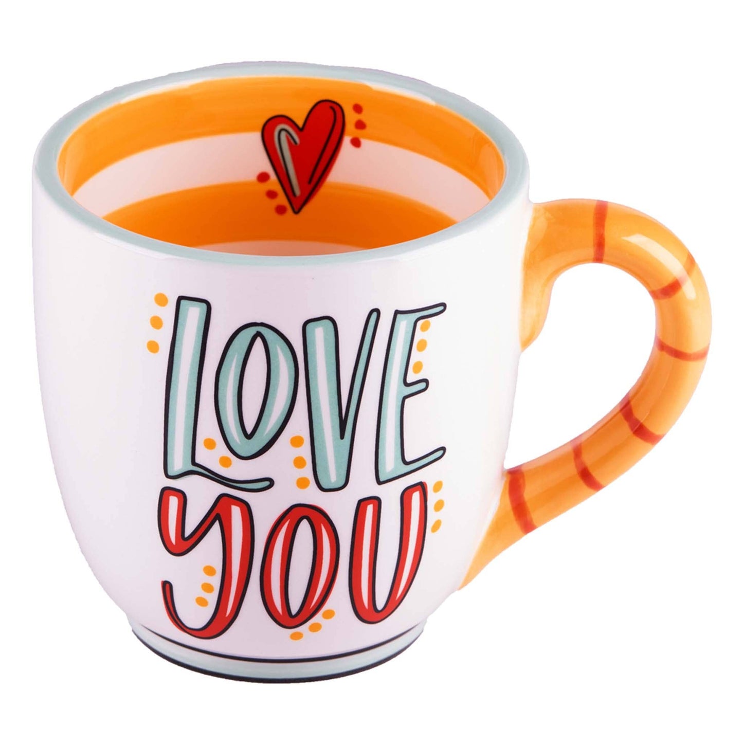 Love You More Heart Mug
