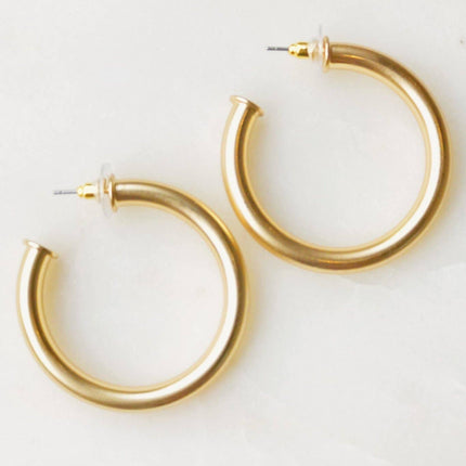Upper Class Taste hoop earrings — elegant jewelry, gift for her