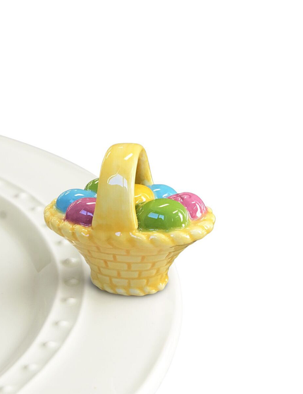Nora Fleming A Tisket A Tasket Basket Mini — spring decorative attachment for Nora Fleming serveware
