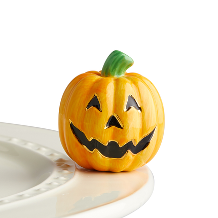 Nora Fleming Jack O Lantern Mini — Halloween decorative attachment for Nora Fleming serveware