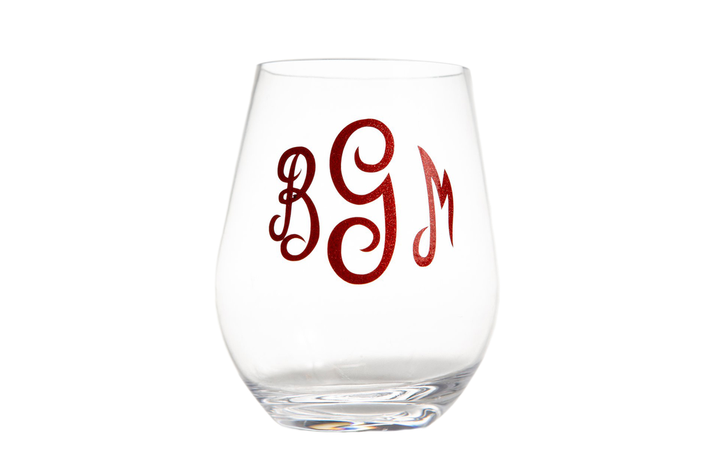 Personalized Acrylic Stemless Wine Glass